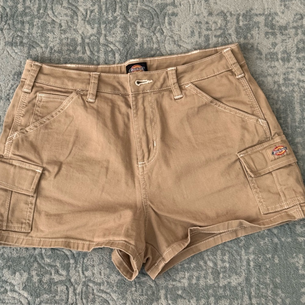 Dickies Women's Khaki Cargo Shorts
